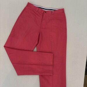 Brooks Brothers 35x32 SALMON-ish Cotton/Linen Chino Hudson Pants‎ Men's EUC